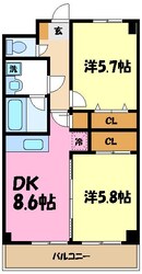 コンフォールＥＤＯの物件間取画像